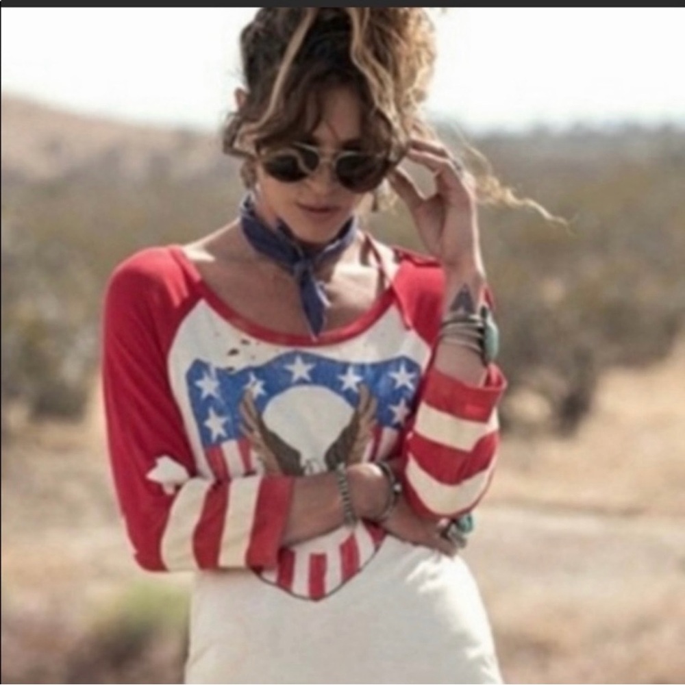 SPELL Vintage Print Raglan Mini Dress -RARE